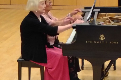Jane Cole and June Shuffett Playing Duet at 2025 Arts Alive Piano Recital, 09/14/25
