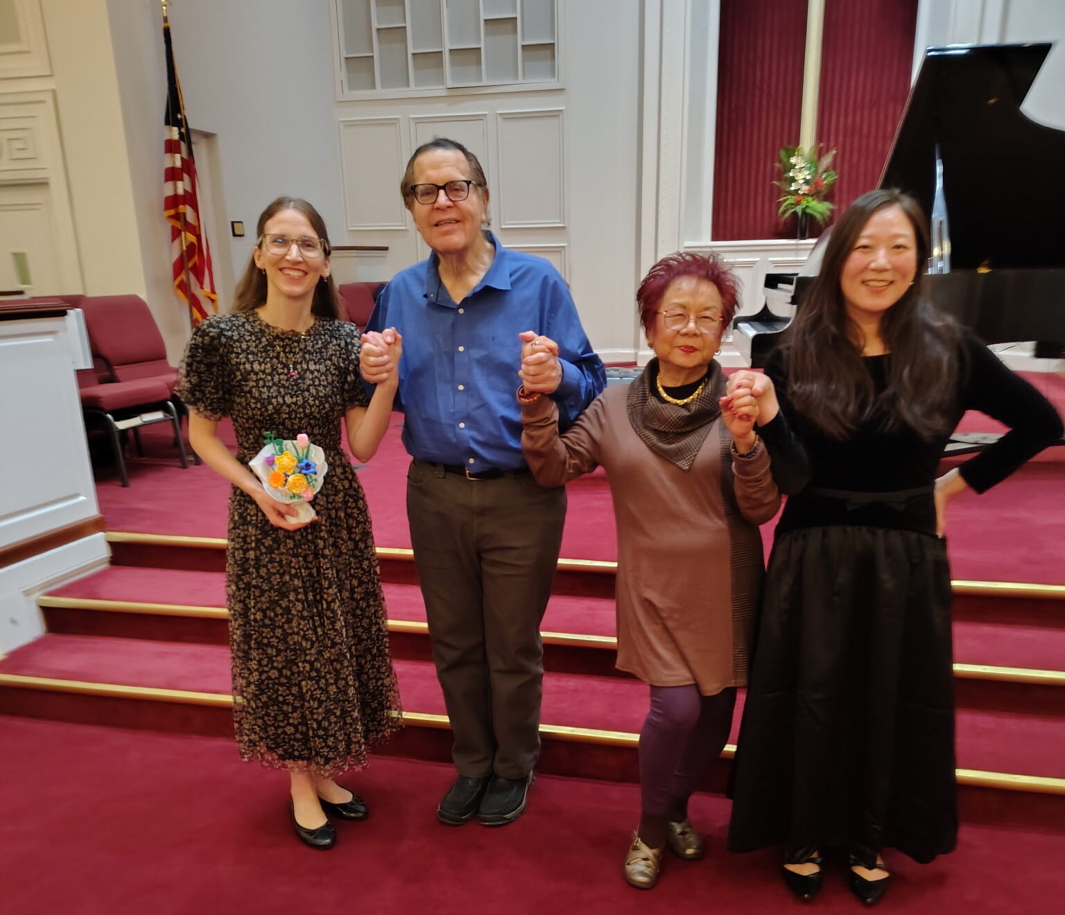 Bob, June, Faith, Hakyong after Concert