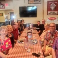 Members of the Woodbridge Music Club at Famous Dave's Bar-B-Que during their June 19, 2025 luncheon.