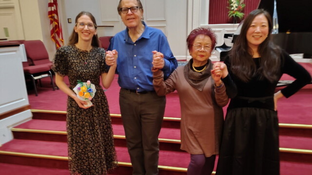 Bob, June, Faith, Hakyong after Concert
